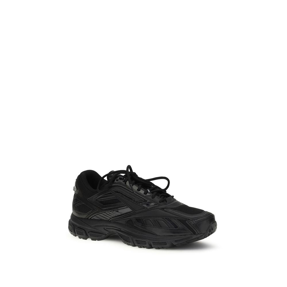 Athletic Sneakers by Reebok for men in polyester polyethylene & polyurethane black features an timeless silhouette from the Men's Athletic Polyester Polyethylene & Polyurethane Sneakers collection, showcasing a timeless athletic style for a timeless look.