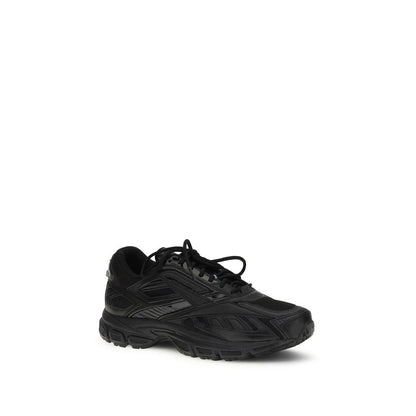 Athletic Sneakers by Reebok for men in polyester polyethylene & polyurethane black features an timeless silhouette from the Men's Athletic Polyester Polyethylene & Polyurethane Sneakers collection, showcasing a timeless athletic style for a timeless look.