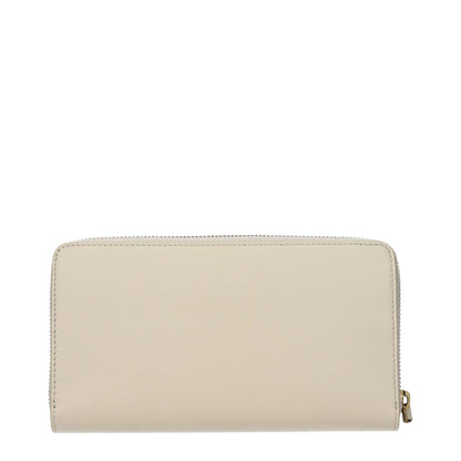 Roberto Cavalli Beige Leather Wallet
