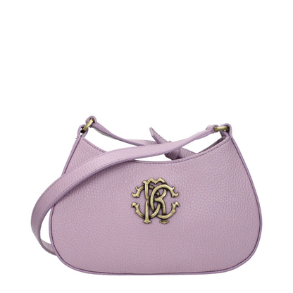 Roberto Cavalli Pink Leather Crossbody Bag