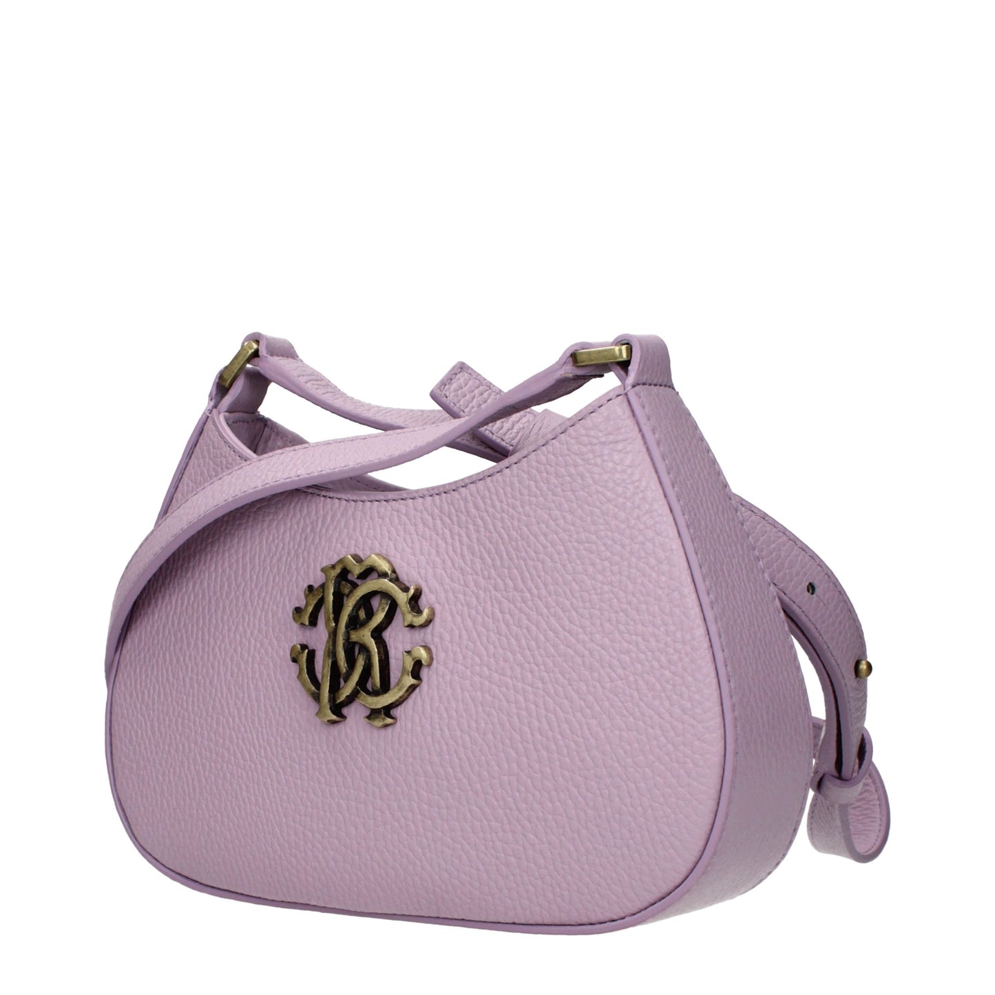 Roberto Cavalli Pink Leather Crossbody Bag