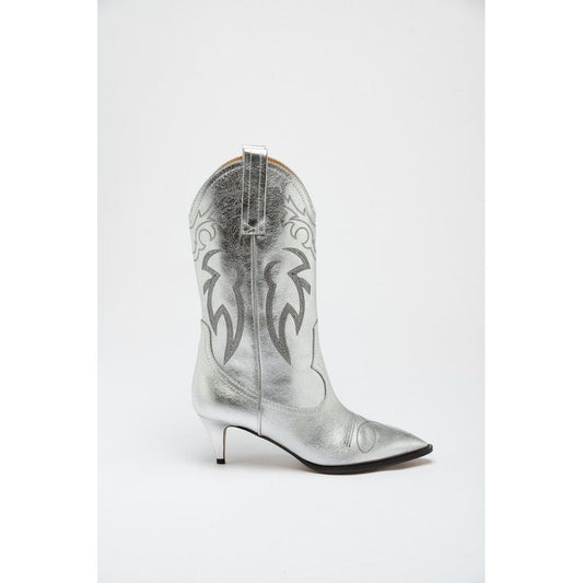 Moschino Multicolor Viscose High Heel Boots