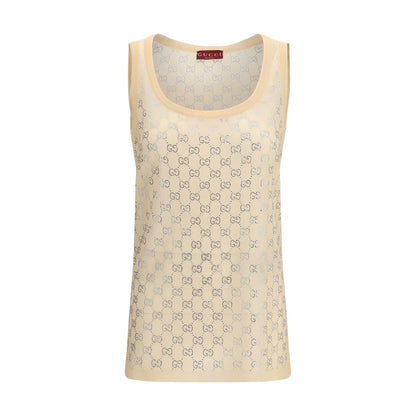 Gucci Multicolor Silk Tank Tops