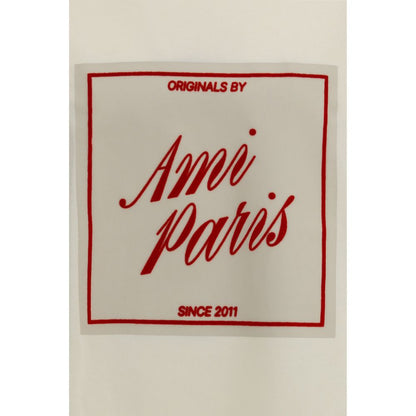 Ami Paris Beige Cotton T-Shirt