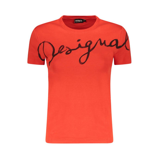 Desigual Red Cotton Women T-Shirt