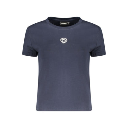 Desigual Blu Cotton Women T-Shirt