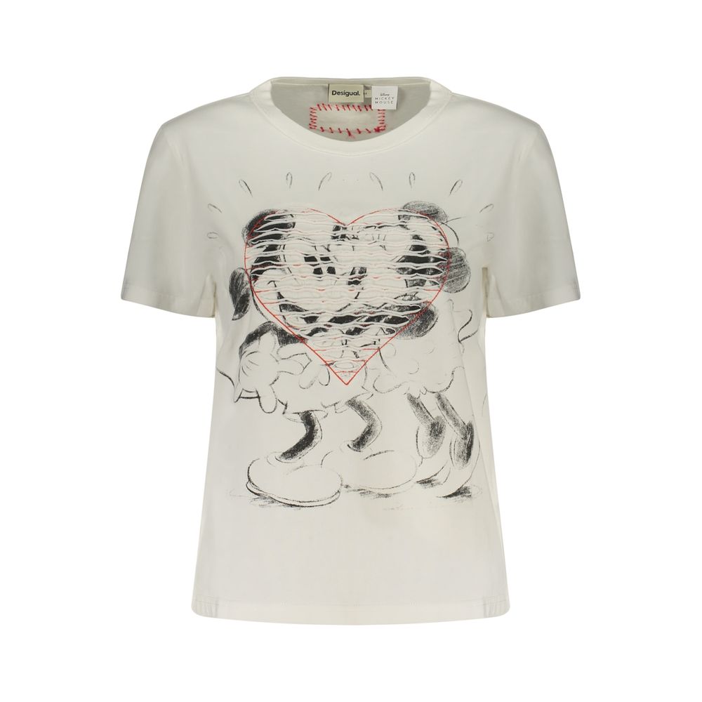Desigual White Cotton Women's T-Shirt
