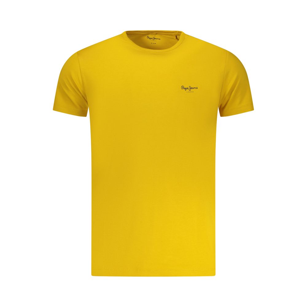 Pepe Jeans Yellow Cotton Men T-Shirt