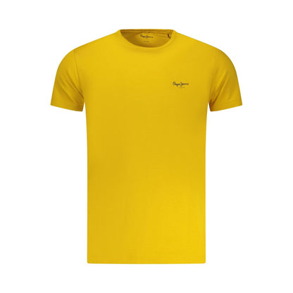 Pepe Jeans Yellow Cotton Men T-Shirt
