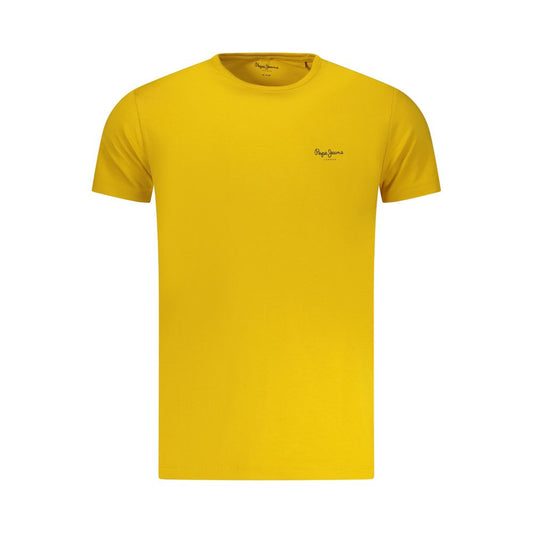 Pepe Jeans Yellow Cotton Men T-Shirt