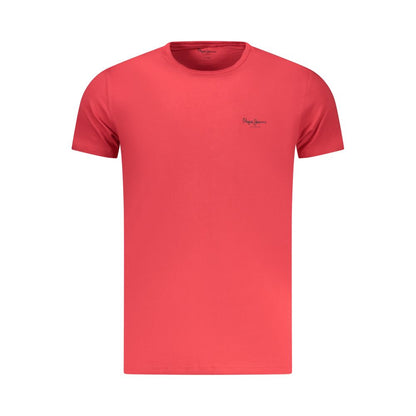Pepe Jeans Red Cotton T-Shirt