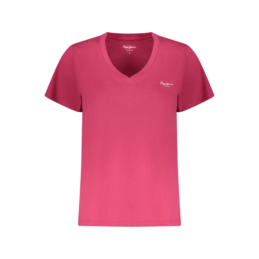 Pepe Jeans Pink Cotton T-Shirt