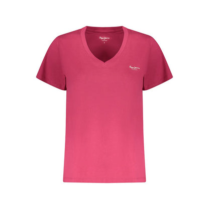 Pepe Jeans Pink Cotton T-Shirt