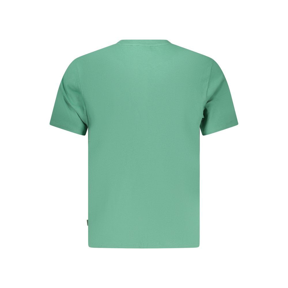 T-Shirt by Pepe Jeans for men in cotton green showcases a unassuming silhouette, artfully detailed with a refined and unassuming for a sophisticated, contemporary look.