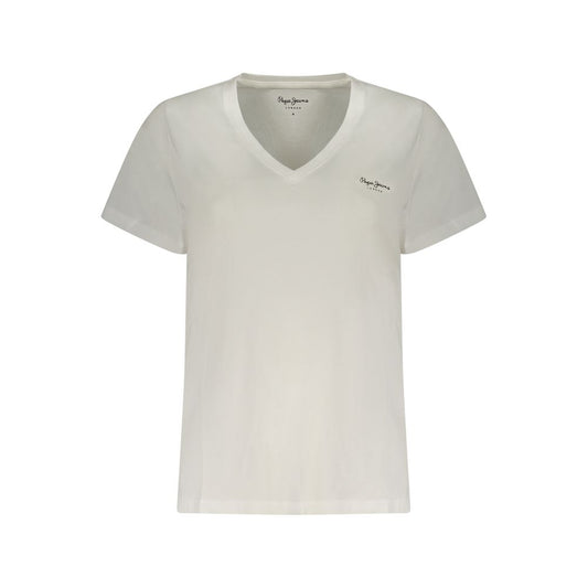 Pepe Jeans White Cotton T-Shirt