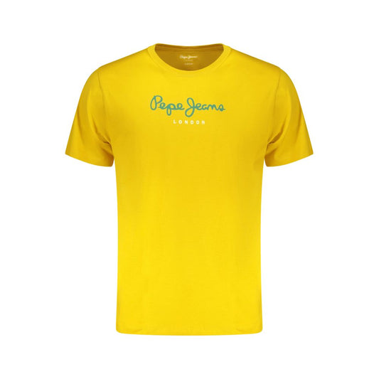 Pepe Jeans Yellow Cotton T-Shirt