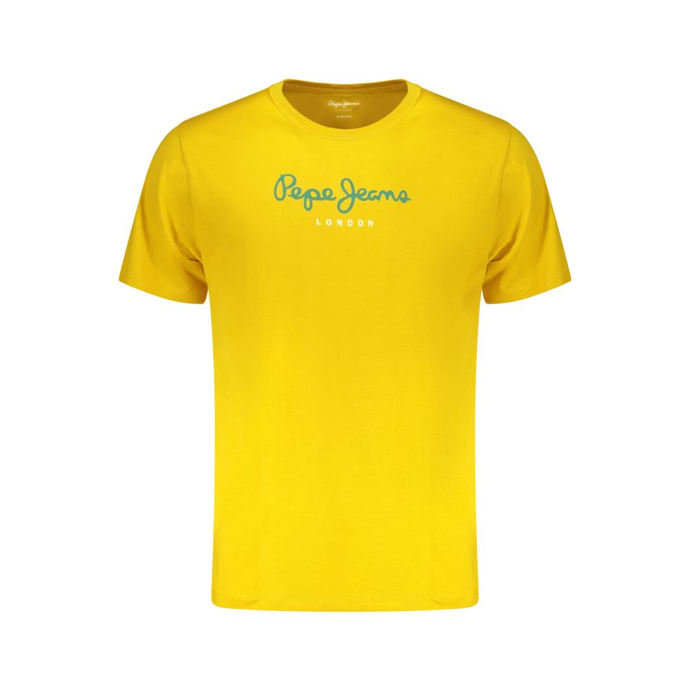 Pepe Jeans Yellow Cotton T-Shirt