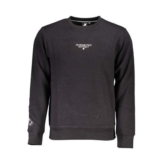 U.S. Grand Black Cotton Men Sweatshirt