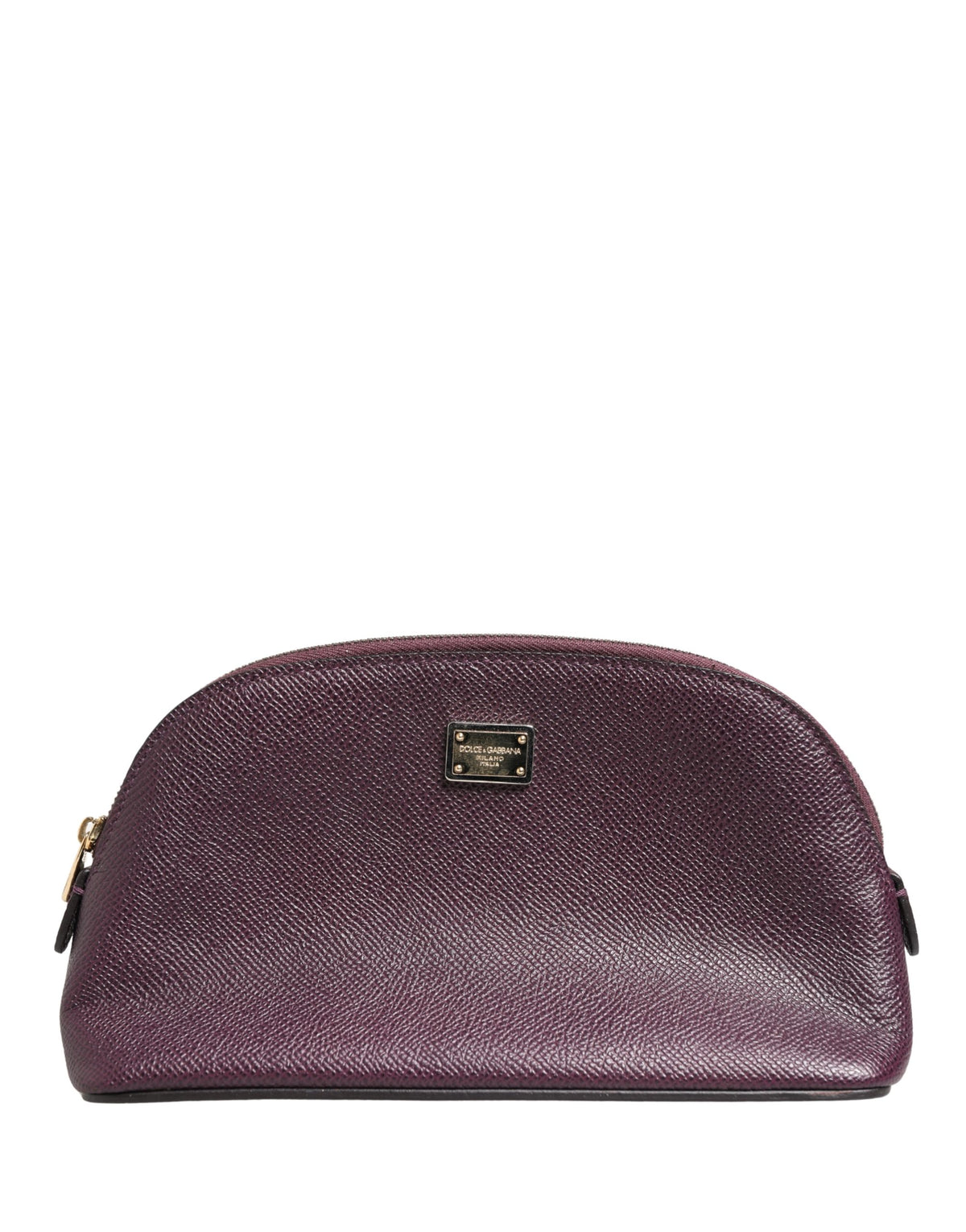 Dolce & Gabbana Calfskin Leather Card Case - Purple