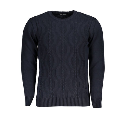 U.S. Grand Blue Acrylic Men's Sweater