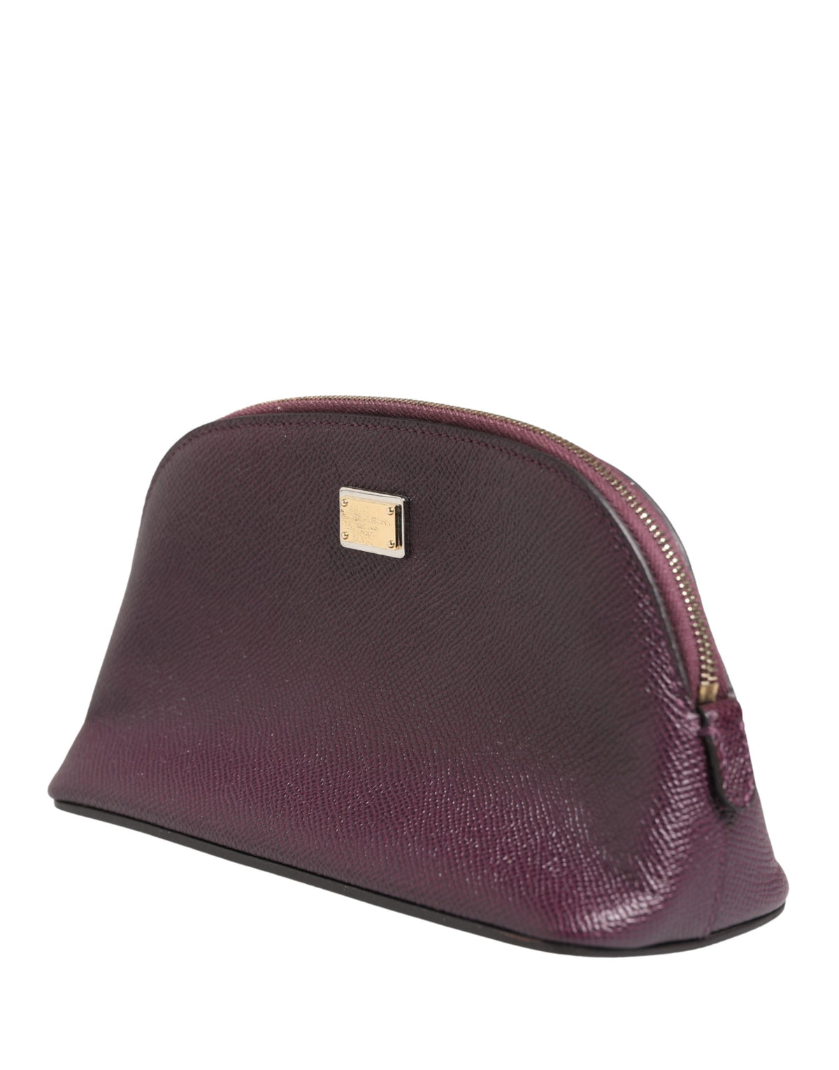 Dolce & Gabbana Calfskin Leather Card Case - Purple