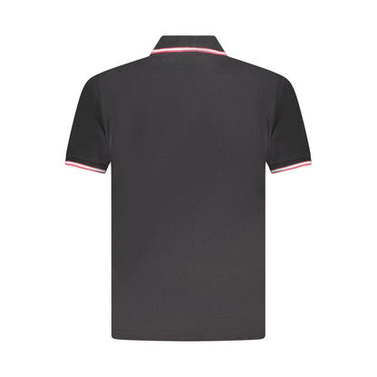 U.S. Grand Polo Black Cotton Mens Polo Shirt