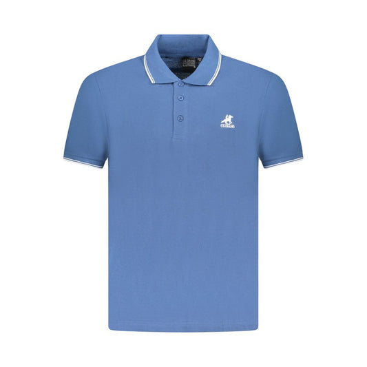 U.S. Grand Blue Cotton Men Polo Shirt