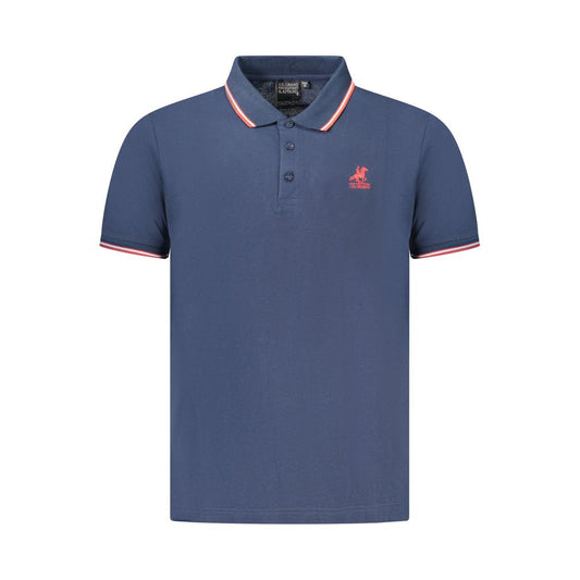 U.S. Grand Polo Blue Cotton Men Polo