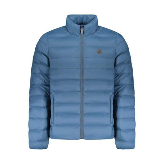 Overcoat by U.S. Grand Polo for men in polyester blue features a contemporary silhouette showcasing a contemporary and refined lightweight & pockets for a sophisticated finish.