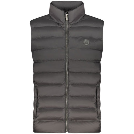 Vest by U.S. Grand Polo for men in polyester black & signature features an on trend silhouette, showcasing a sophisticated and premium lightweight & pockets for a truly on trend finish.