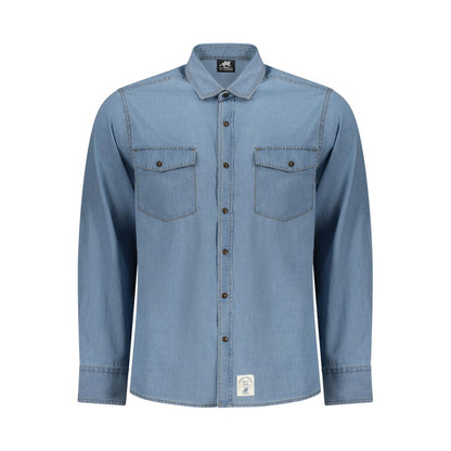 U.S. Grand Polo Azzurro Cotton Mens Shirt