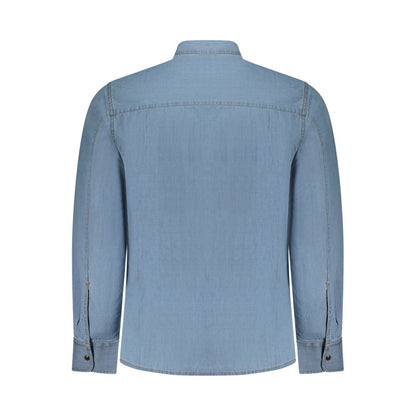 U.S. Grand Polo Azzurro Cotton Mens Shirt