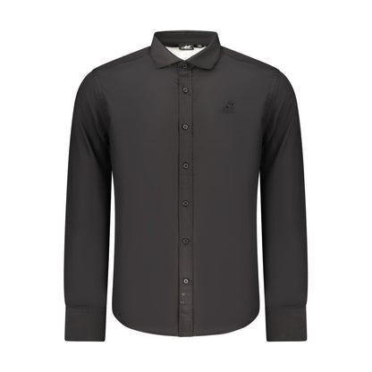 U.S. Grand Polo Black Cotton Mens Shirt