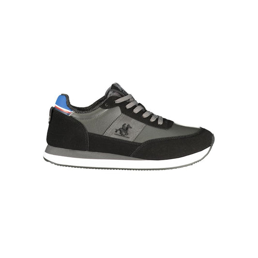 U.S. Grand Polo Men's Athletic Polyester & Polyurethane Sneakers - Black