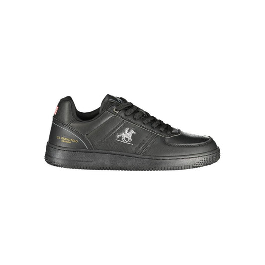 Athletic Sneakers U.S. Grand Polo men polyester & polyurethane black & print featuring a avant-garde Men's Athletic Polyester & Polyurethane Sneakers design with a avant-garde athletic style for a refined finish.