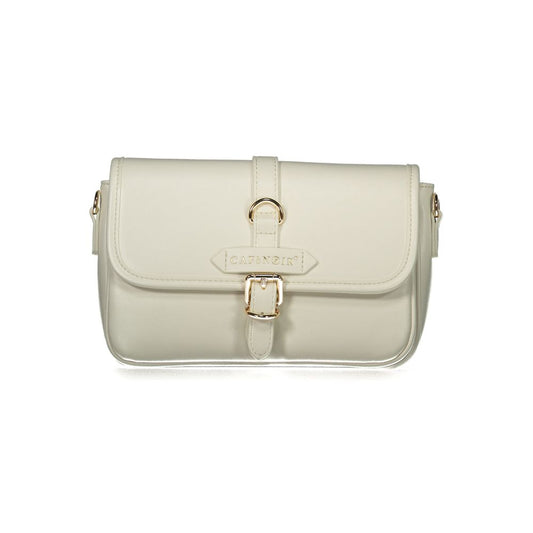 Handbag by Cafenoir for women in polyurethane white & signature features a exquisite silhouette, showcasing a secure snap and exquisite built-in-compartments & internal-pockets with versatile shoulder-strap & adjustable-strap for a exquisite finish.