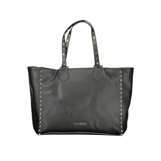 Cafenoir Polyurethane Shoulder Handbag - Black