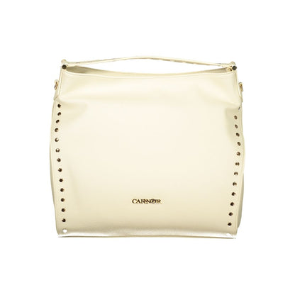 Cafenoir Beige Polyurethane Women Shoulder Bag