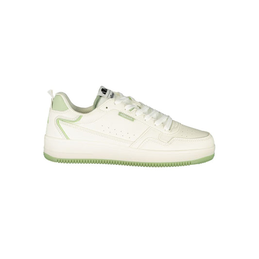Athletic Sneakers Ellesse women polyester & polyurethane green & white featuring a avant-garde Women's Athletic Polyester & Polyurethane Sneakers design with a avant-garde athletic style for a refined finish.