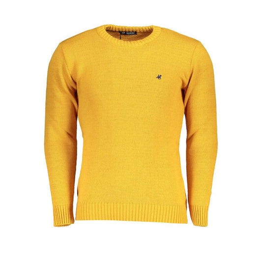 Sweatshirt by U.S. Grand Polo for men in acrylic yellow features a unrivaled silhouette with a refined crew neckline and unrivaled detailing for a sophisticated look.