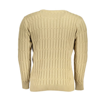 U.S. Grand Beige Acrylic Men Sweater