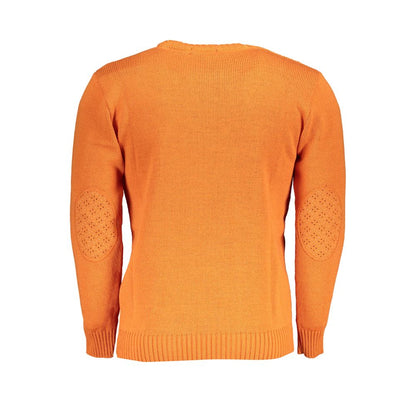 U.S. Grand Arancione Acrylic Men Sweater