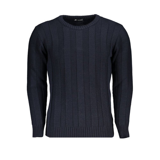 Sweatshirt by U.S. Grand Polo for men in acrylic blue features an enviable silhouette, showcasing a premium and refined crew neckline for a truly enviable finish.