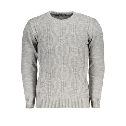 U.S. Grand Grigio Acrylic Men Sweater