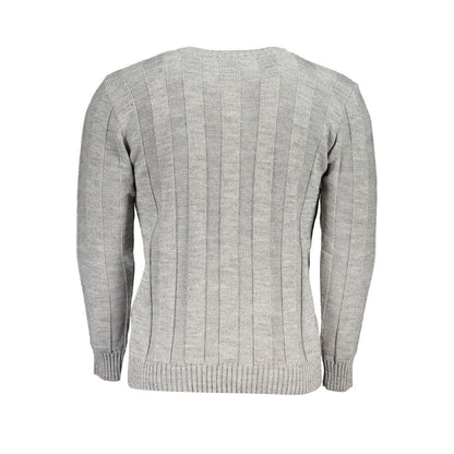 U.S. Grand Grigio Acrylic Men Sweater