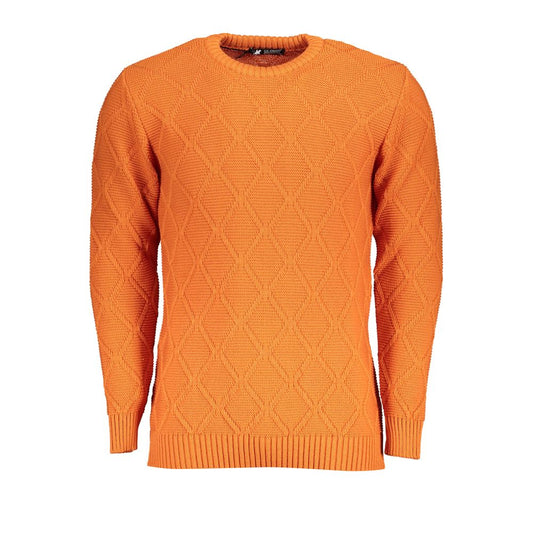 Sweatshirt by U.S. Grand Polo for men in acrylic orange features an exquisite silhouette, showcasing and crew neckline details for a exquisite look.
