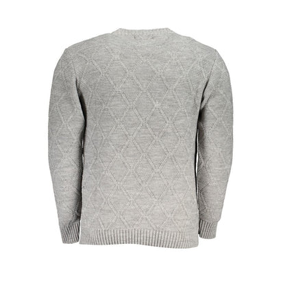U.S. Grand Grigio Acrylic Men Sweater