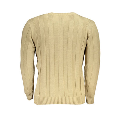 U.S. Grand Beige Acrylic Men Sweater