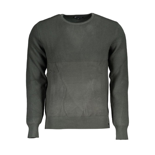 Sweatshirt by U.S. Grand Polo for men in nylon & viscose green features an provocated silhouette, detailed with a provocated and a refined crew neckline for a sophisticated aesthetic.