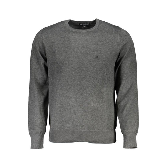 Sweatshirt by U.S. Grand Polo for men in nylon & viscose gray features an provocated silhouette, detailed with a provocated and a refined crew neckline for a sophisticated aesthetic.
